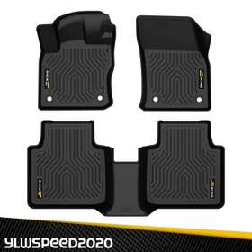 Ylw100406 Ylwspeed20 All Weather Tpe Floor Mats 2 Row Liner Set Fit For 2018-2023 Volkswagen Tiguan