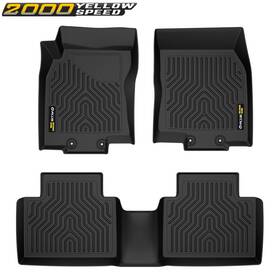 Ylw100817 Ylwspeed2000 3d Floor Mats Fit For 2014-20 Nissan Rogue Car All Weather Tpe Set Liners