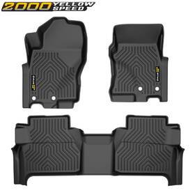 Ylw123017 Ylwspeed2000 Fit For 2022-2024 Nissan Frontier Crew Cab All Weather Tpe Floor Mats Liners