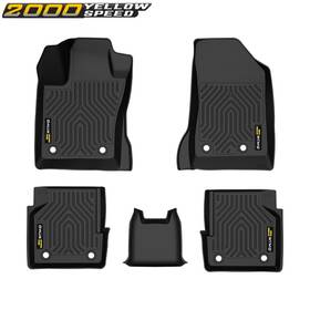 Ylwspeed2000 Ylw523266 All Weather Tpe Floor Mats Fit For 2017-2025 Jeep Compass First And Second Rows