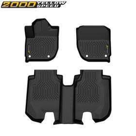 Ylw936262 Ylwspeed2000 All Weather Tpe Rubber Floor Mats Liners Black 3pcs Fit For 2016-2022 Honda Hr-v