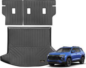 Ymjd-017 Yonmeoo Trunk Mats Custom For Chevy Equinox 2025-2026 Trunk&backrest Black