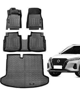 Xs-ns11a Yonugli Car Floor Mats And Cargo Liner For Nissan Kicks 2018-2025 Heavy Duty Liners