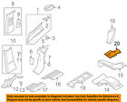 Ypo000080 Land Rover Oem Range Retainer Right