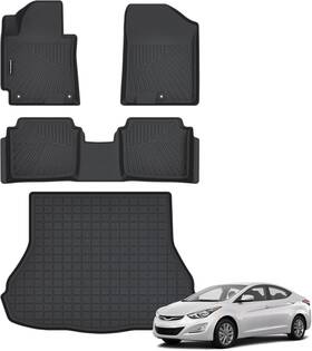 Yumemo Cdrc-00076s Car Floor Mats And Trunk Cargo Liner For Hyundai Elantra 2011-2016 3d Tpe Full Set