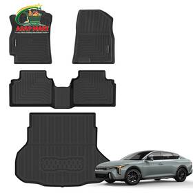 Yumemoo Ymjd-34 Floor Mats For 2026 2025 2025-2026 Kia K4 - And Trunk Mat Black
