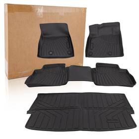 Beysh9lcj8 Zone Floor Mats And Rear Trunk Cargo Liner For 21-24 Nissan Rogue All Weather Liners