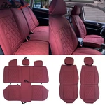 Universal Red Pu Leather Car Covers 04 Style Front & Rear 5 Seats Full Set. Fixed Price $71.99.
