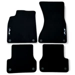 New Floor Mats For Audi A6 C7 RS6 Waterproof Black Velour Carpet Liners. Fixed Price $104.03.