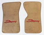 New! Tan Floor Mats 1968-1982 Chevy Corvette Embroidered Stingray Logo. Fixed Price $102.93.