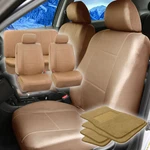 Fh Group Universal Fit Leather Car Seat Covers - Solid Bench W/ Floor Mats. Fixed Price $59.99.