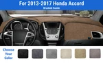Dashboard Mat Cover For 2013-2017 Honda Accord (brushed Suede). Fixed Price $78.95.