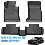 Front & Rear Floor Mats Liner For 2019-2025 Genesis G70 Awd Tpe Anti-slip Black. Fixed Price $73.49.