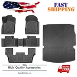 Tpe 3D Floor Mats & Trunk Cargo Liners For 2011-2015 Dodge Durango 6 Seats Black. Fixed Price $137.49.