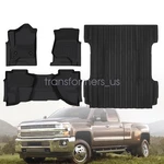 Tpe Floor Mats/trunk Bed Cargo Liners 5.8FT Fits 2014-2019 Gmc Sierra Double Cab. Fixed Price $81.99.