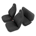 Rough Country First & Second Row Black Seat Covers For 97-02 Wrangler Tj 4WD. Fixed Price $199.95.