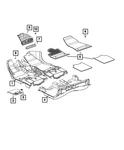 Genuine Mopar Mat Kit-floor Complete 5YF99JXWAA. Fixed Price $174.72.