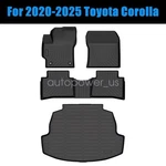 Floor Mats Liners & Trunk Cargo Tpe Black For 2020-2025 Toyota Corolla New. Fixed Price $92.19.