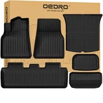 Oedro Tesla Model Y 5-SEATER 2020-2024 Floor Mats 6 Pcs Tpe All Weather. Fixed Price $154.99.