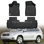 Tpe 3D Model Floor Mats Liners 3PCS For 2008-2013 Toyota Highlander All-weather. Fixed Price $68.19.