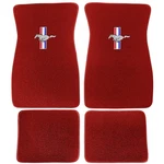 Acc Carpeted Floor Mats W/ Tri-bar Logo Set Mustang 65-73 Bright Red. Fixed Price $120.99.
