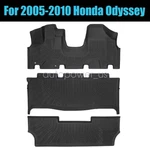 3PCS Front & Rear Floor Mats Liner Rows For 2005-2010 Honda Odyssey Tpe Black. Fixed Price $201.39.