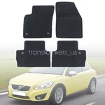 2007-2013 For Volvo C30 Front & Rear Velour Floor Mats Carpet Anti-slip Black 4X. Fixed Price $34.35.