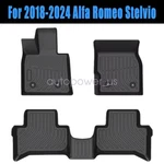 For 2018-2024 Alfa Romeo Stelvio Tpe All-weather Front & Rear Floor Mats Liners. Fixed Price $62.49.