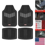 Heavy-duty Waterproof Rubber Floor Mats All-weather 4-PIECE Set By Motor Trend. Fixed Price $139.88.