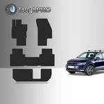 Toughpro Floor Mats + 3RD Row Black For Vw Tiguan 7 Seater All Weather 2018-2024. Fixed Price $98.96.
