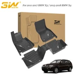 3W Floor Mats Row Liners Set Black For 2011-2017 Bmw X3 / 2015-2018 X4. Fixed Price $119.99.