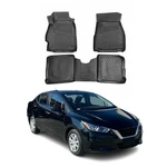 Omac Floor Mats Liner For Nissan Versa 2020-2024 Black Tpe All-weather 3 Pcs. Fixed Price $79.99.