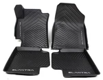 Oem 4PC Black All Season Fitted Floor Mat Set For Hyundai Elantra ABF13-AC500. Fixed Price $174.99.