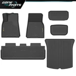 All-weather Tpe Floor Mats+cargo Liner 3D Full Cover Fit For 20-24 Tesla Model Y. Fixed Price $100.63.