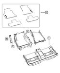 Genuine Mopar Front Floor Carpet Right 1ZA14DX9AE. Fixed Price $329.44.