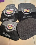 Universal Cadillac Floor Mat Set 4 Pcs Digital Printed Washable Carpet. Fixed Price $93.00.
