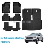 Floor / Backrest Mats Liner For 2018-2025 Volkswagen Atlas 7SEAT Tpe All Weather. Fixed Price $134.29.