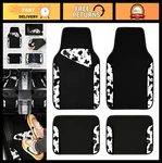 Waterproof Universal Fit Car Floor Mats - Cow Print, Set 4 For Suv, Vans, Tru. Fixed Price $33.99.