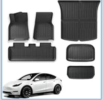 Floor Mats For Tesla Model Y 5 Seats 2021-2024 6-PIECE Set Extra-thick Tpe. Fixed Price $56.96.