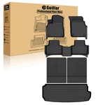 Fits 2018-2024 Audi Q7/SQ7 3D Tpe Floor Mats & Trunk Cargo Liners 5PCS Black. Fixed Price $114.09.