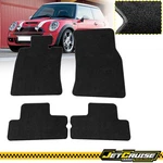 Fits 02-06 Mini Cooper Black Nylon Floor Mats Front & Rear Carpets Liner 4PC. Fixed Price $55.99.