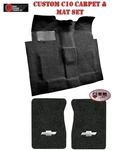 1960-66 Chevy C10 Truck Black Loop Carpet & Floor Set-automatic By Acc. Fixed Price $416.99.