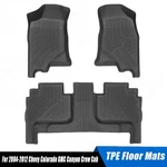 Tpe Floor Mats Liner Set Of 3 For 2004-2012 Chevy Colorado Gmc Canyon Crew Cab. Fixed Price $177.07.