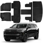 Front And Rear Floor Mats & Cargo Liner Carpet For 2018-2025 Chevrolet Traverse. Fixed Price $99.95.