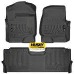 Husky Weatherbeater 2017 2018 Ford F-250 F-350 Crew Cab Floor Mats Black New. Fixed Price $215.90.