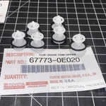 2010-2025 Toyota 2010-18 Lexus 67773-0E020 Clip Door Trim Upper Pack. Fixed Price $21.00.