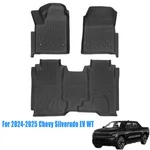 Front & Rear Floor Mats Liners Black For 2024-2025 Chevy Silverado Wt Tpe. Fixed Price $84.19.