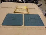 Ford D9AZ-6613106-D Rear Floor Mat Kit Green Vinyl Leather Grain Oem Nos. Fixed Price $71.99.