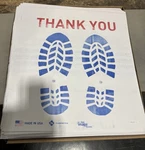 New Sealed Slip Grip Paper Floor Mat, Box Of 500, M3273PP2280A. Fixed Price $80.00.