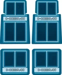 Oer 4 Piece Blue Carpeted "hemi" Floor Mat Set For 1960-1976 Mopar Models. Fixed Price $139.98.